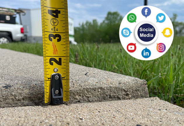 Concrete Leveling Social Media Marketing